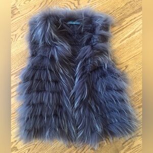 Alice and Olivia raccoon vest